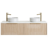 Timberline Elwood Dockland 1500mm Wall Hung Double Vanity Unit