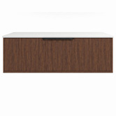 Timberline Elwood Dockland 1200mm Artic White Wall Hung Single Vanity Unit