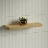 Timberline Splice Curved Bathroom Shelf