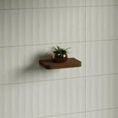 Timberline Splice Curved Bathroom Shelf