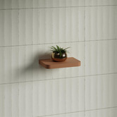 Timberline Splice Curved Bathroom Shelf