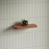 Timberline Splice Curved Bathroom Shelf