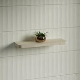 Timberline Splice Curved Bathroom Shelf