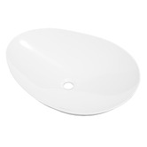 Timberline Fleur 630mm Gloss White Organic Ceramic Above Counter Basin