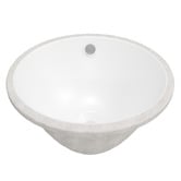 Timberline 420mm Oval Ceramic Undermount Basin with Overflow