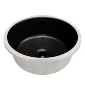 Timberline Tegan 350mm Round Ceramic Undermount Basin with Overflow