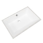 Timberline 530mm Rectangular Ceramic Undermount Basin with Overflow