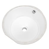 Timberline Tegan 350mm Round Ceramic Undermount Basin with Overflow