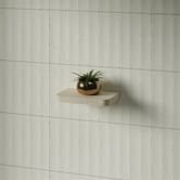 Timberline Splice Curved Bathroom Shelf