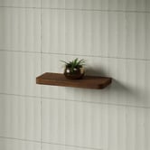 Timberline Splice Curved Bathroom Shelf