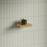 Timberline Splice Curved Bathroom Shelf