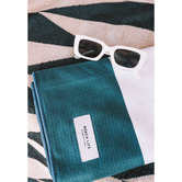 Beach Life Crescent Head Striped Chic Sand-Free Beach Towel