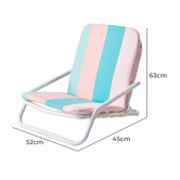 Beach Life Crescent Head Glow Foldable Beach Chair
