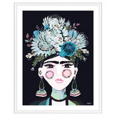 Art Prints Unique Aqua Frida Printed Wall Art