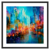 Art Prints Unique Big City Printed Wall Art