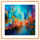 Art Prints Unique Big City Printed Wall Art