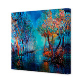 Art Prints Unique Trees by the River Printed Wall Art