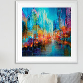 Art Prints Unique Big City Printed Wall Art