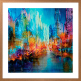 Art Prints Unique Big City Printed Wall Art