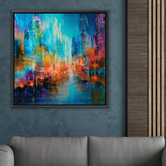 Art Prints Unique Big City Printed Wall Art