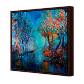Art Prints Unique Trees by the River Printed Wall Art