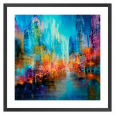 Art Prints Unique Big City Printed Wall Art