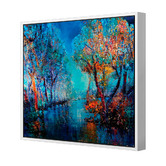Art Prints Unique Trees by the River Printed Wall Art