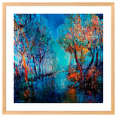 Art Prints Unique Trees by the River Printed Wall Art