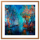 Art Prints Unique Trees by the River Printed Wall Art