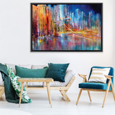 Art Prints Unique City View Printed Wall Art