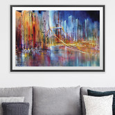 Art Prints Unique City View Printed Wall Art