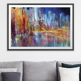 Art Prints Unique City View Printed Wall Art