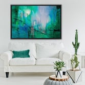 Art Prints Unique Keep Up the Pace Green Printed Wall Art