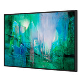 Art Prints Unique Keep Up the Pace Green Printed Wall Art