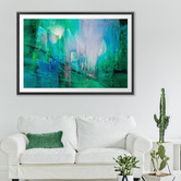 Art Prints Unique Keep Up the Pace Green Printed Wall Art