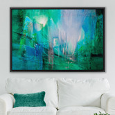Art Prints Unique Keep Up the Pace Green Printed Wall Art