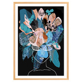 Art Prints Unique Blue Bell Printed Wall Art
