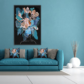 Art Prints Unique Blue Bell Printed Wall Art