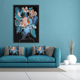 Art Prints Unique Blue Bell Printed Wall Art