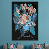 Art Prints Unique Blue Bell Printed Wall Art