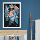 Art Prints Unique Blue Bell Printed Wall Art