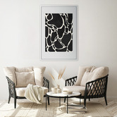 Art Prints Unique Grey Giraffe Printed Wall Art