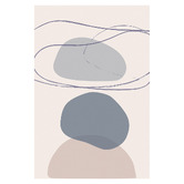 Art Prints Unique Blue New Shapes IV Printed Wall Art
