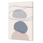 Art Prints Unique Blue New Shapes IV Printed Wall Art