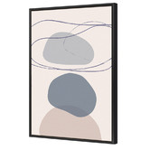 Art Prints Unique Blue New Shapes IV Printed Wall Art