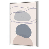 Art Prints Unique Blue New Shapes IV Printed Wall Art