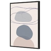 Art Prints Unique Blue New Shapes IV Printed Wall Art