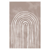 Art Prints Unique Arch One Way III White Printed Wall Art