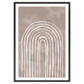 Art Prints Unique Arch One Way III White Printed Wall Art