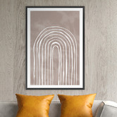 Art Prints Unique Arch One Way III White Printed Wall Art